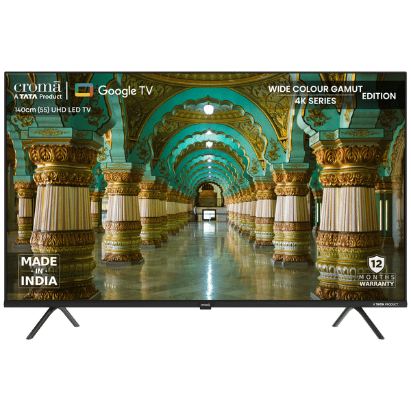 Croma 55UGD307601 140 cm (55 inch) LED 4K Ultra HD Google TV with Dolby Vision_1