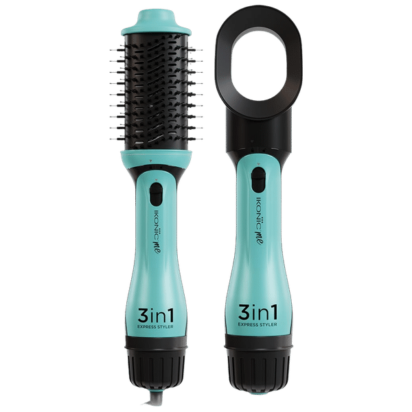 Ikonic Me Express 3-in-1 Hair Styler with Ceramic Titanium Coated Barrel (Innovative Airflow Vents, Tiffany)_1