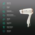Ikonic Me Travel Express Hair Dryer with 3 Heat Settings & Cool Blow (Overheat Protection, White & Rose Gold)_2