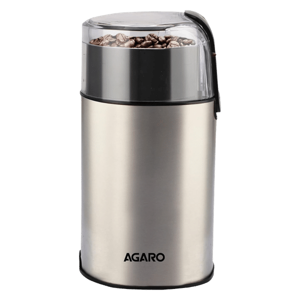 AGARO Grand Fully Automatic Coffee Grinder (Grinds Coffee Beans, 33698, Silver)_1