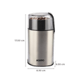 AGARO Grand Fully Automatic Coffee Grinder (Grinds Coffee Beans, 33698, Silver)_2