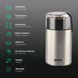AGARO Grand Fully Automatic Coffee Grinder (Grinds Coffee Beans, 33698, Silver)_3