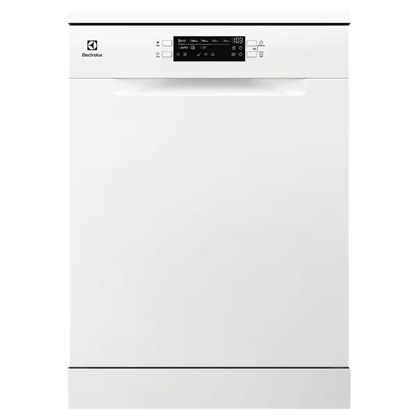 Electrolux UltimateCare 300 13 Place Settings Free Standing Dishwasher with Anti Flood System (No Pre-rinse Required, White)_1