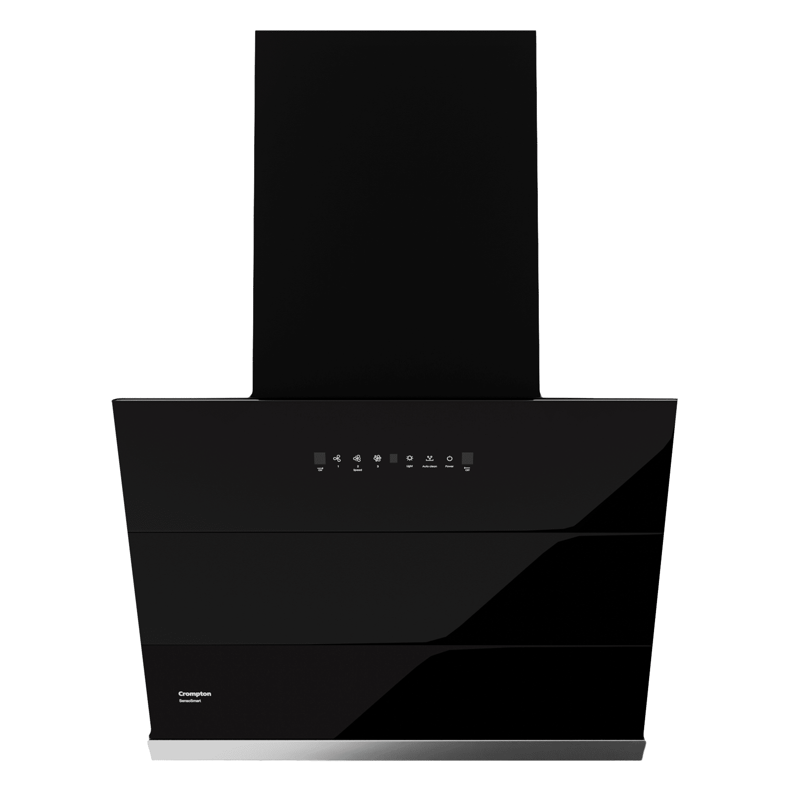 Crompton SensoSmart 60cm 1352m3/hr Ducted Wall Mounted Chimney with Filterless Technology (Black)