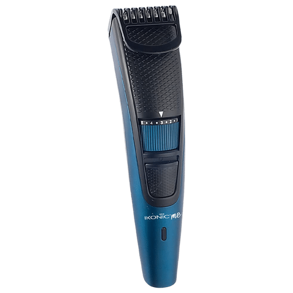 Ikonic Rechargeable Cordless Dry Trimmer for Hair with 10 Length Settings for Men (50mins Runtime, Low Noise, Blue)_1