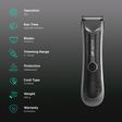 Ikonic Rechargeable Cordless Dry Trimmer for Beard and Body with 3 Length Settings for Men (90mins Runtime, Quick Charging, Grey)_2