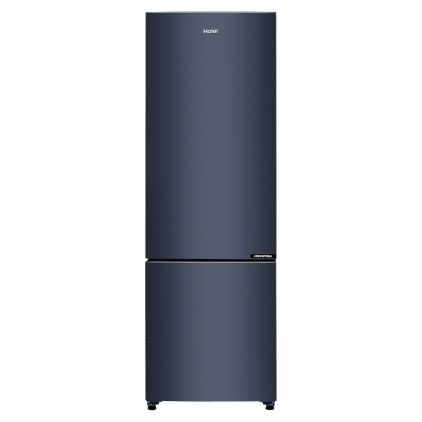 Haier 265 Litres 2 Star Frost Free Double Door Bottom Mount Convertible Refrigerator with Vegetable Case (HRB-3152BGK-P, Graphite Black)_1