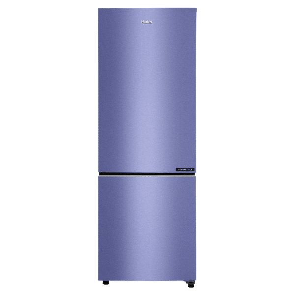 Haier 237 Litres 2 Star Frost Free Double Door Bottom Mount Convertible Refrigerator with Vegetable Case (HRB-2872BSI-P, Storm Inox)_1