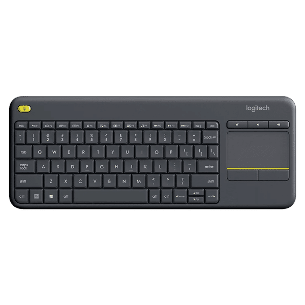 logitech K400 Plus 2.4GHz Wireless Keyboard with Built-in Touchpad (Up to 5 Million Keystrokes, Black)_1