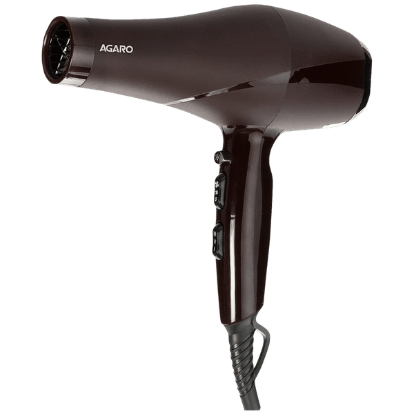AGARO HD 1120 Hair Dryer with 3 Heat Settings & Cool Shot (Ionic Technology, Brown)_1