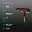 AGARO HD 1120 Hair Dryer with 3 Heat Settings & Cool Shot (Ionic Technology, Brown)_2