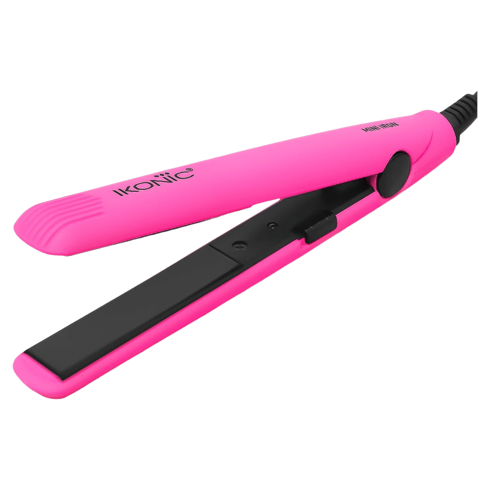 Ikonic Mini Hair Straightener with Ionic Technology (Ceramic Plates, Pink)