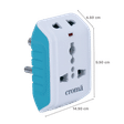 Croma 6 Amps 3 Way Multiplug (Built-in Surge Protection, CRSP3SPSPA264301, White)_2
