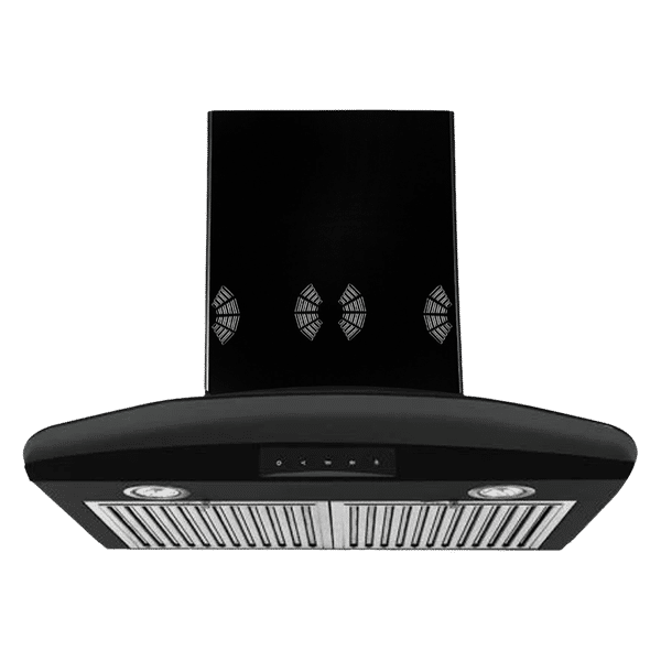 FABER HOOD TRATTO3DTCBKLTW60 61cm 1000m3/hr Ductless Wall Mounted Chimney with Meticulously Designed (Black)_1