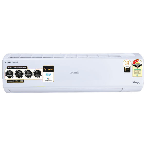 Croma 5 in 1 Convertible 1.5 Ton 3 Star Inverter Split Smart AC with PM 2.5 Filter (Copper Condenser, CRLAS18IND170263)_1