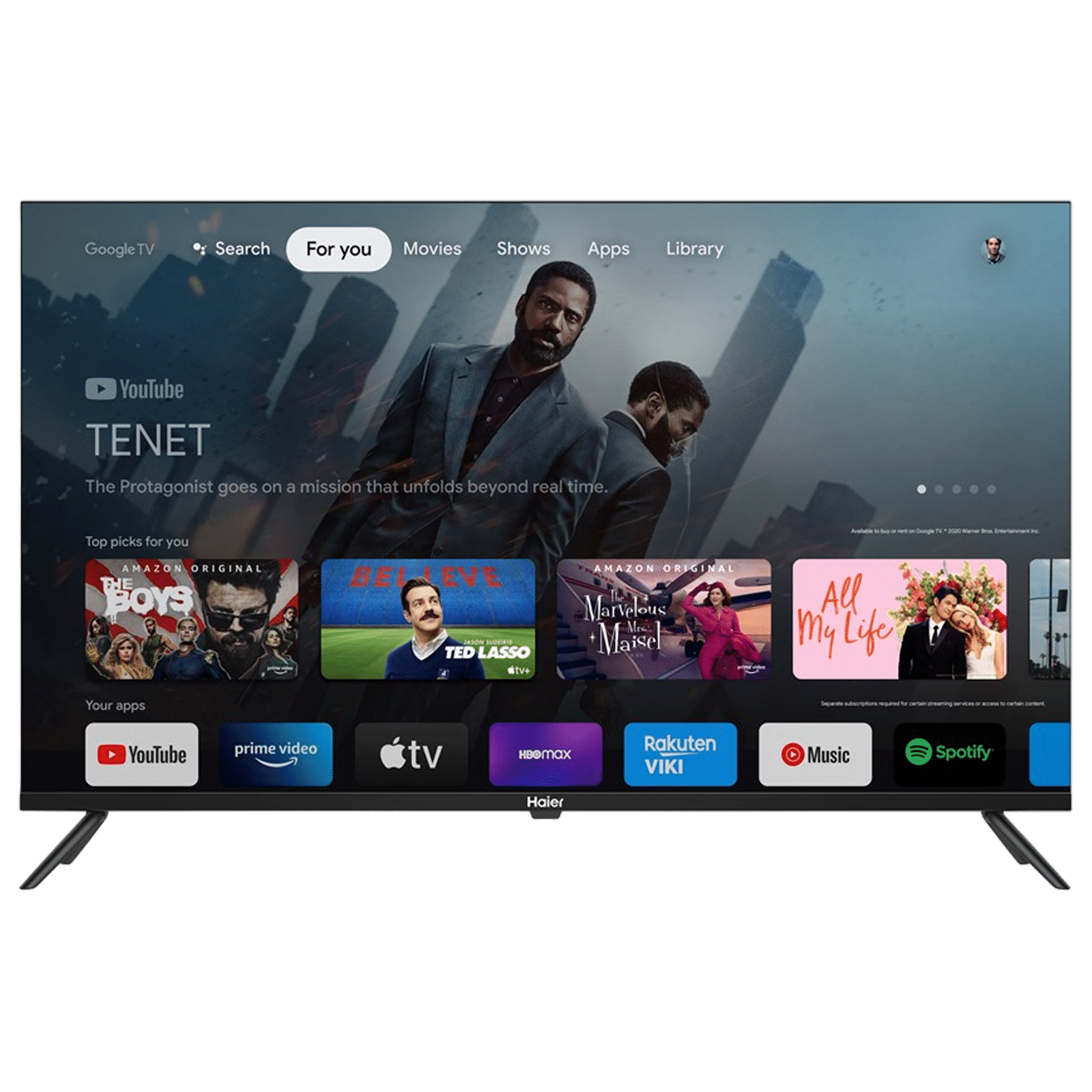 Haier K82 80 cm (32 inch) HD Ready LED Smart Google TV with Dolby Audio