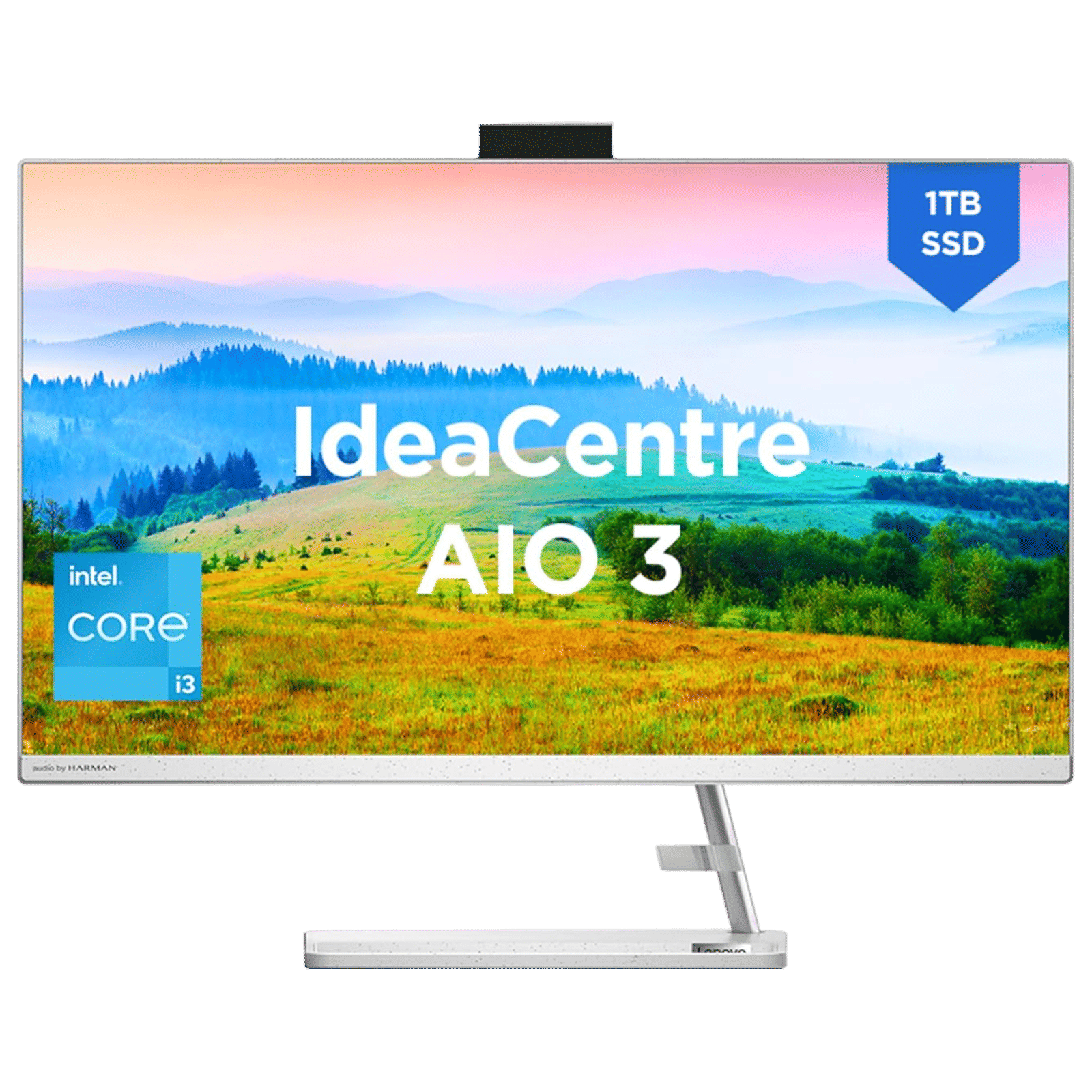 Lenovo IdeaCentre AIO 3 27 Inch Full HD IPS Display Intel Core i3 12th Gen Windows 11 Home Desktop (8GB, 1TB SSD, Intel UHD)