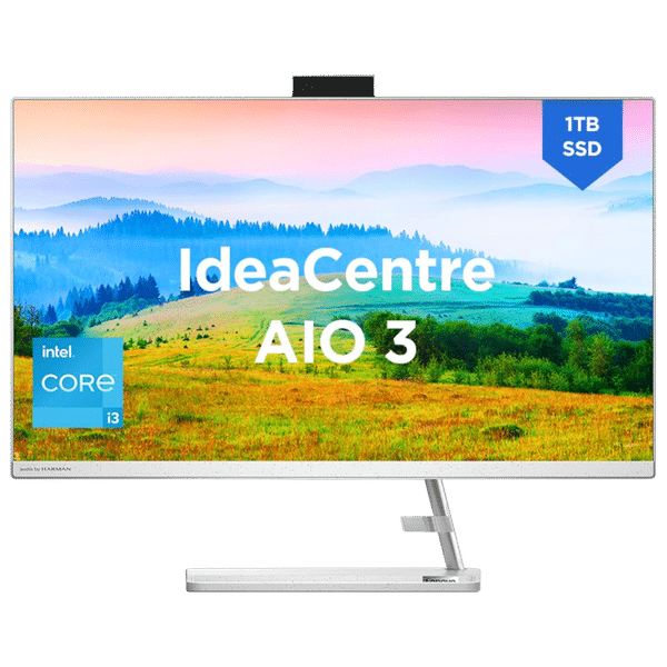 Lenovo IdeaCentre AIO 3 27 Inch Full HD IPS Display Intel Core i3 12th Gen Windows 11 Home Desktop (8GB, 1TB SSD, Intel UHD)_1