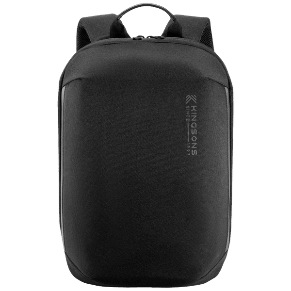 Kingsons KSMBCBK Polyester Laptop Backpack for 15.6 Inch Laptop (13 L, Water Resistant, Black)_1