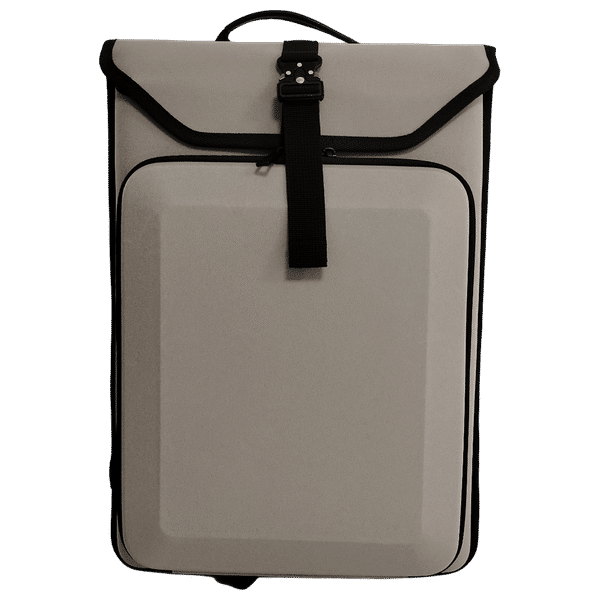 soundREVO SRMBCGY02 Polyester Laptop Backpack for 15.6 Inch Laptop (Hard Shell Design, Grey)_1