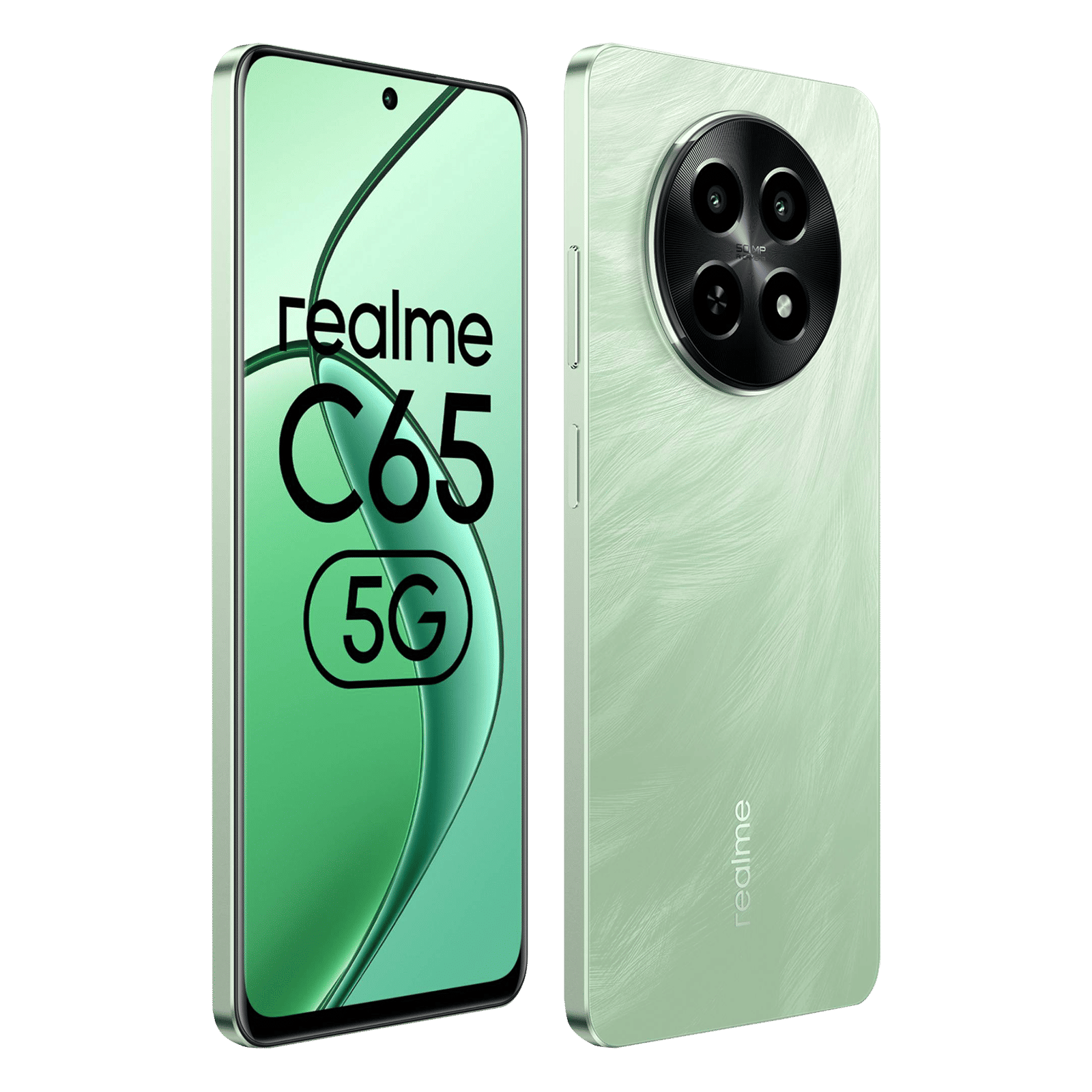 Buy realme C65 5G (4GB RAM, 128GB, Feather Green) Online Croma