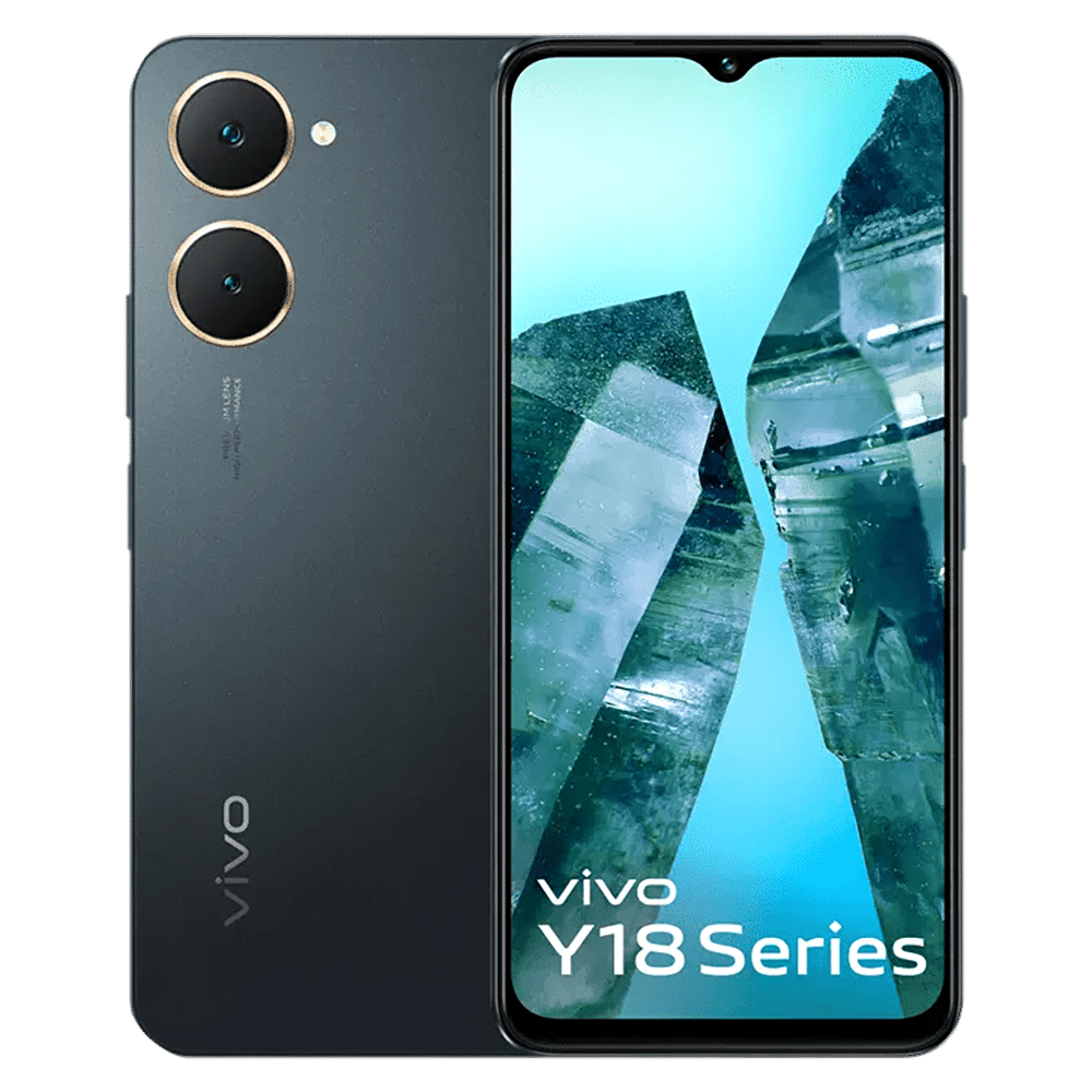 vivo Y18 (4GB RAM, 128GB, Space Black)