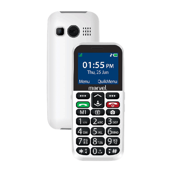 easyfone Marvel B1809 (32MB, Dual SIM, Rear Camera, White)_1