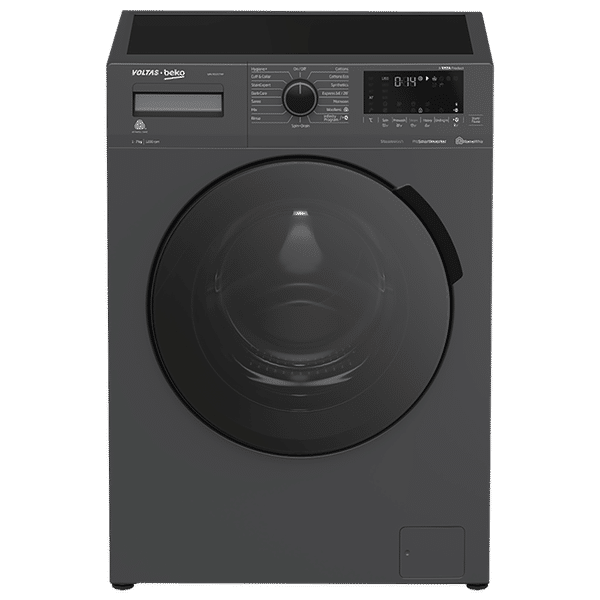 VOLTAS beko 7 kg 5 Star Inverter Fully Automatic Front Load Washing Machine (WFL7012VTMP, Steam Wash Technology, Anthracite)_1