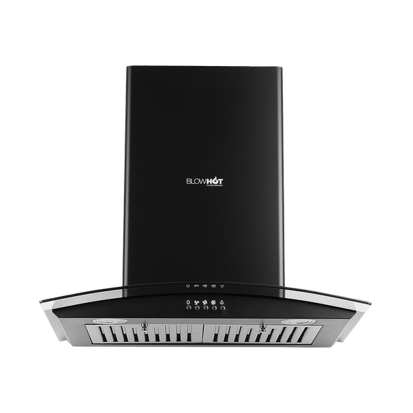 BLOWHOT Acura S BPC 60cm 1100m3/hr Ducted Auto Clean Wall Mounted Chimney with Motion Sensor (Black)_1