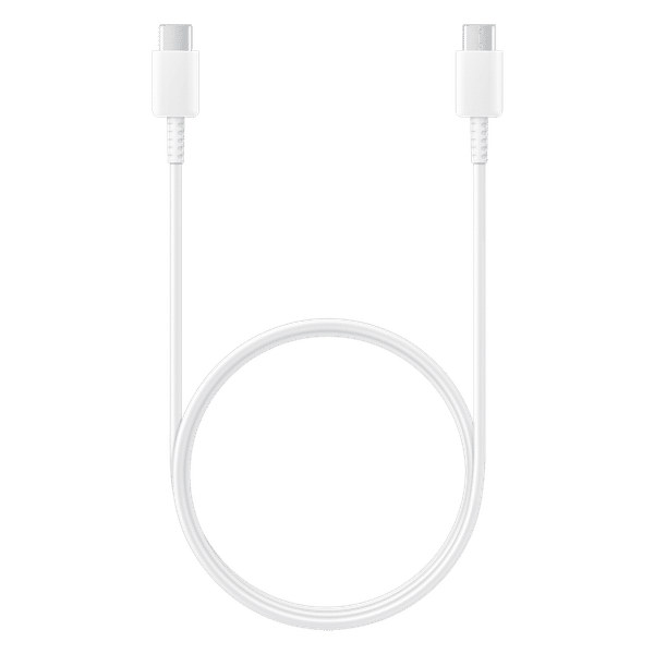 SAMSUNG Type C to Type C 3.2 Feet (1M) Cable (2 Mbps Data Speed, White)_1