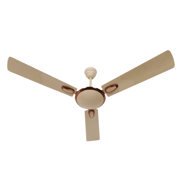 Croma Semi Deco 1200mm 3 Blade Energy Efficient Ceiling Fan (Reliable Operation, Mid Buff)_1