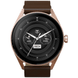 TITAN Crest Smartwatch with Bluetooth Calling (36.3mm AMOLED Display, IP68 Water Resistant, Brown Strap)_1