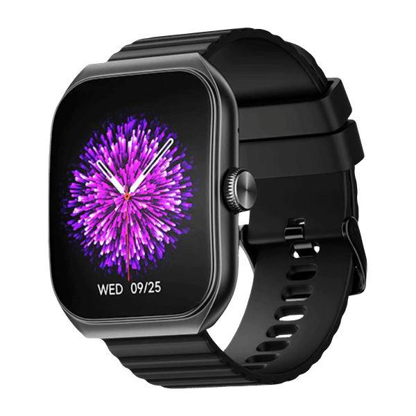noise Hexa Smartwatch with Bluetooth Calling (49.7mm AMOLED Display, IP67 Water Resistant, Jet Black Strap)_1