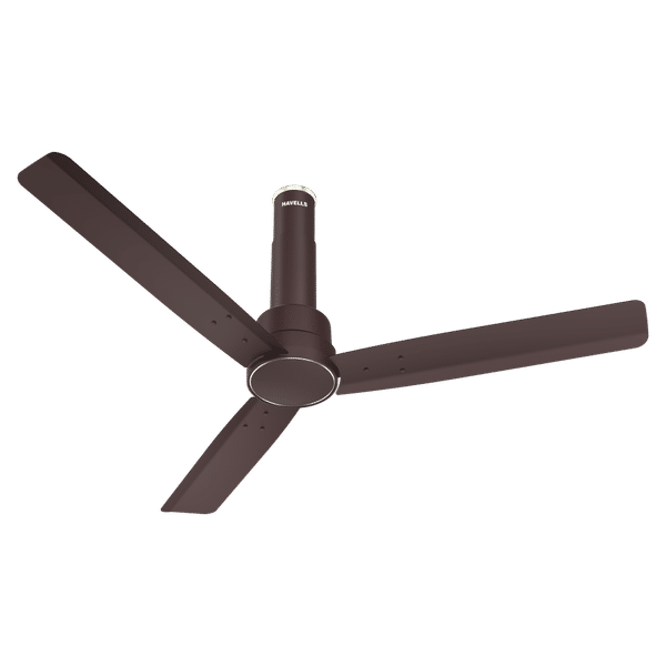 HAVELLS Elio 5 Star 1200mm 3 Blade BLDC Motor Ceiling Fan with Remote (Wood Finished Blades, Brown)_1