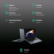 SAMSUNG Galaxy Book4 Pro 360 Intel Core Ultra 7 Touchscreen 2-in-1 Laptop (16GB, 512GB SSD, Windows 11 Home, 16 inch WQXGA Plus AMOLED Display, MS Office 2021, Moonstone Gray, 1.66 KG)_3