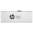 HP 818w 128GB USB 3.2 Flash Drive (Built-in Keyring Loop, 8Y6T0AA, Silver)_1