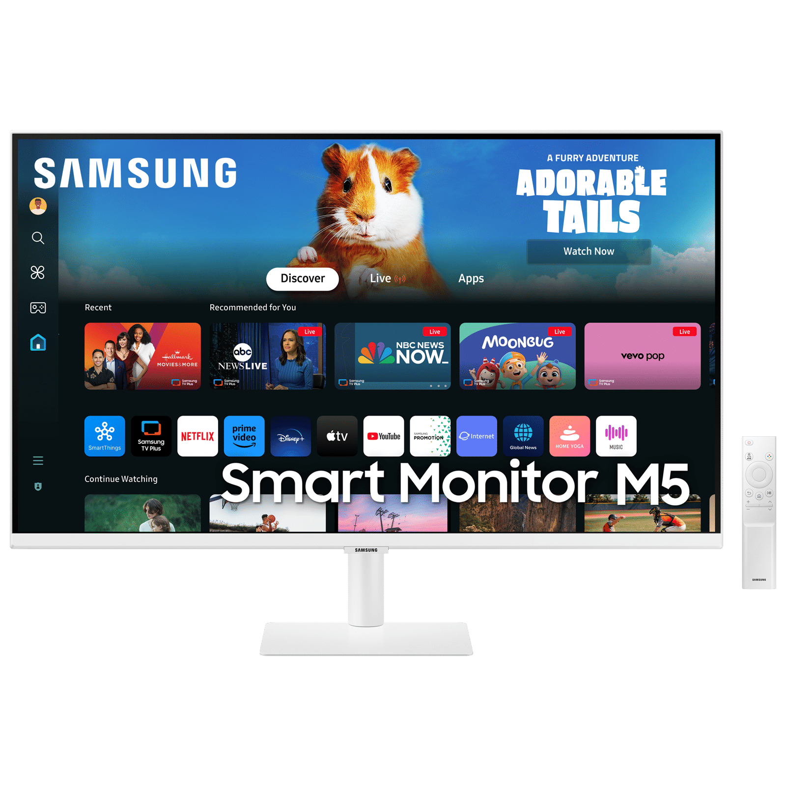 SAMSUNG Smart M5D 81.28 cm (32 inch) Full HD VA Panel IPS Monitor with 10W Inbuilt Speakers