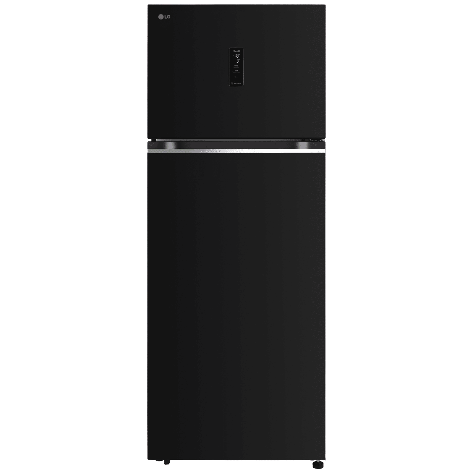 LG 466 Litres 2 Star Frost Free Double Door Convertible Refrigerator with Smart Inverter Compressor (GLT492MESY, Ebony Sheen)