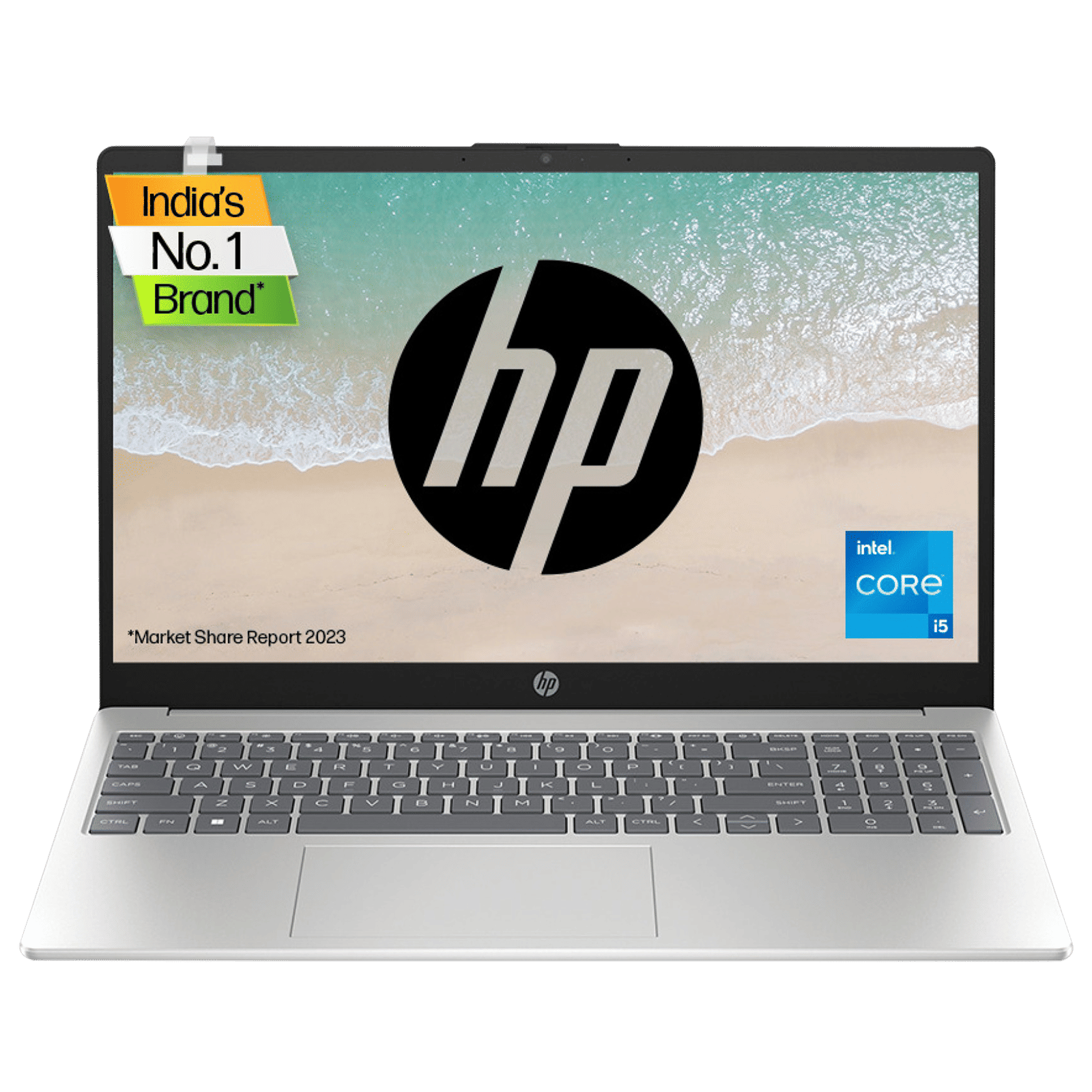 HP 15-fd0011TU Intel Core i5 13th Gen (15.6 inch, 8GB, 512GB, Windows 11 Home, MS Office 2021, Intel Iris XE, FHD Display, Natural Silver, 7P703PA)