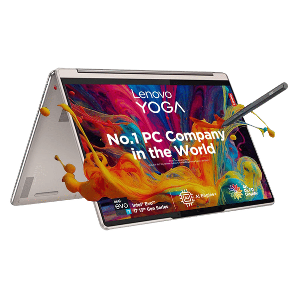 Lenovo Yoga 9 14IRP8 Intel Core i7 13th Gen (14 inch, 16GB, 1TB, Windows 11 Home, MS Office 2021, Intel Iris Xe, OLED Display, Oatmeal, 83B1004XIN)_1