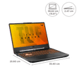 ASUS TUF Gaming F15 FX506LHB-HN355WS Intel Core i5 10th Gen Gaming Laptop (8GB, 512GB SSD, Windows 11 Home, 4GB Graphics, 15.6 inch 144 Hz Full HD IPS Display, NVIDIA GeForce GTX 1650, MS Office 2019, Bonfire Black, 2.3 KG)_2