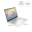HP 15s-fr5009TU Intel Core i3 12th Gen Laptop (8GB, 512GB SSD, Windows 11 Home, 15.6 inch FHD Display, MS Office 2021, Natural Silver, 1.69 KG)_2