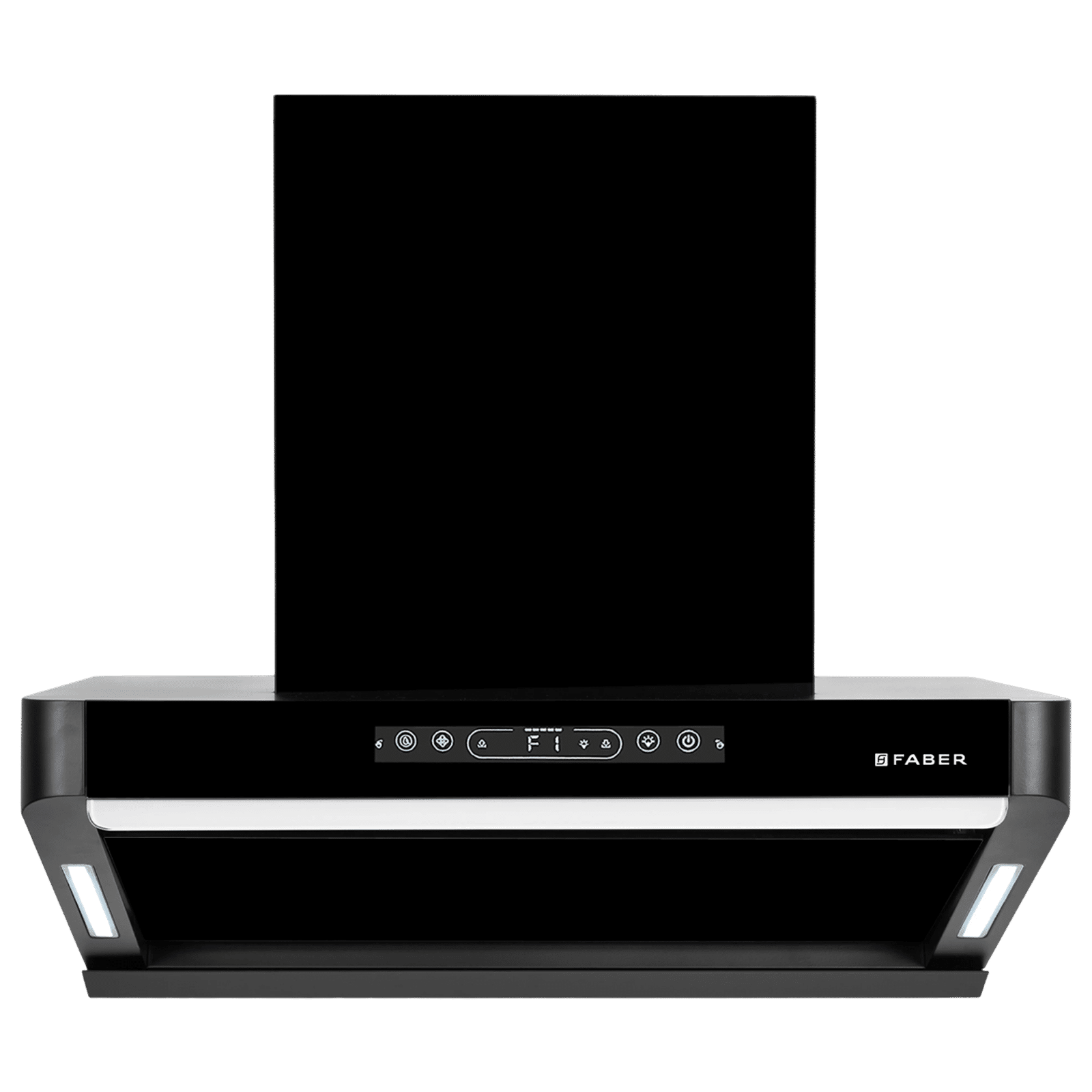 FABER Hood Pinnacle 60cm 1500m3/hr Ductless Auto Clean Wall Mounted Chimney with Touch and Gesture Control (Black)