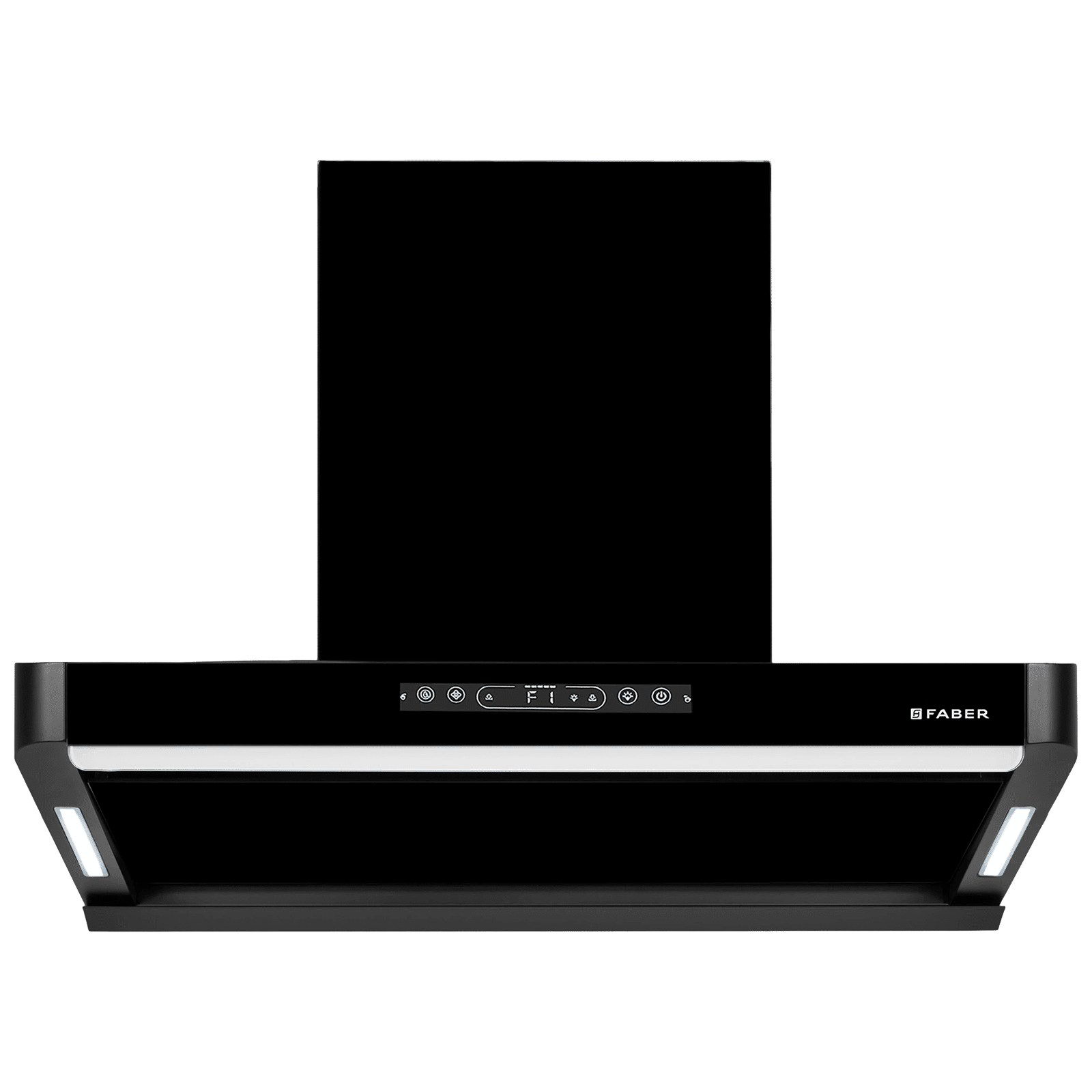 FABER Hood Pinnacle 90cm 1500m3/hr Ductless Auto Clean Wall Mounted Chimney with Touch and Gesture Control (Black)