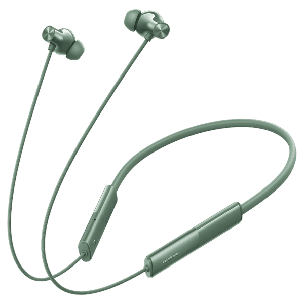 realme Buds Wireless 3 Neo RMA2305 Neckband with Environmental Noise Cancellation (IP55 Water Resistant, 32 Hours Playtime, Green)_1