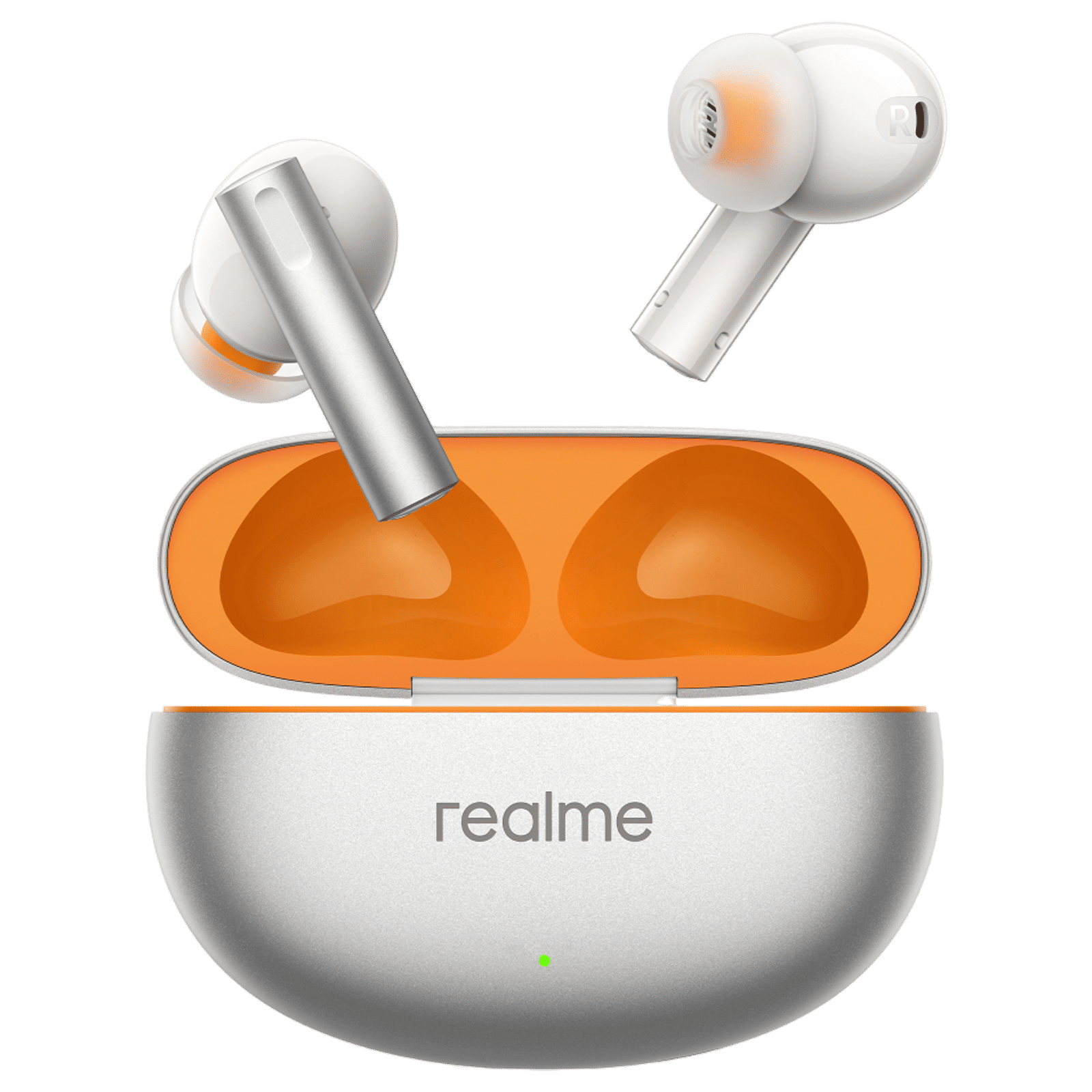 realme Buds Air 6 TWS Earbuds with Active Noise Cancellation (IP55 Dust & Water Resistant, Fast Charging, Flame Silver)