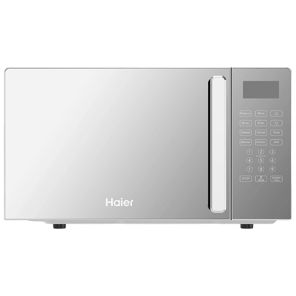 Haier HIL2001CSSH 20L Convection Microwave Oven with 66 Autocook Menu (Silver)_1