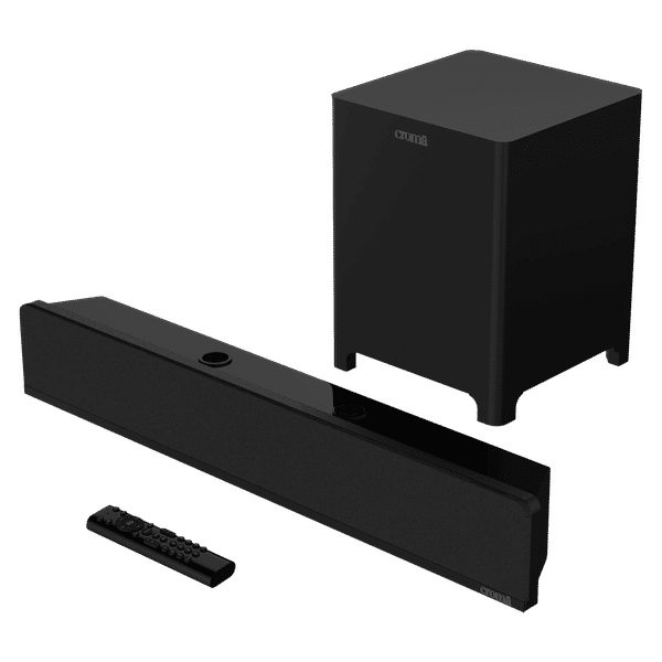 Croma CREH040SBA260101 40W RMS Bluetooth Soundbar with Remote (Acoustic Sound, 2.1 Channel, Black)_1
