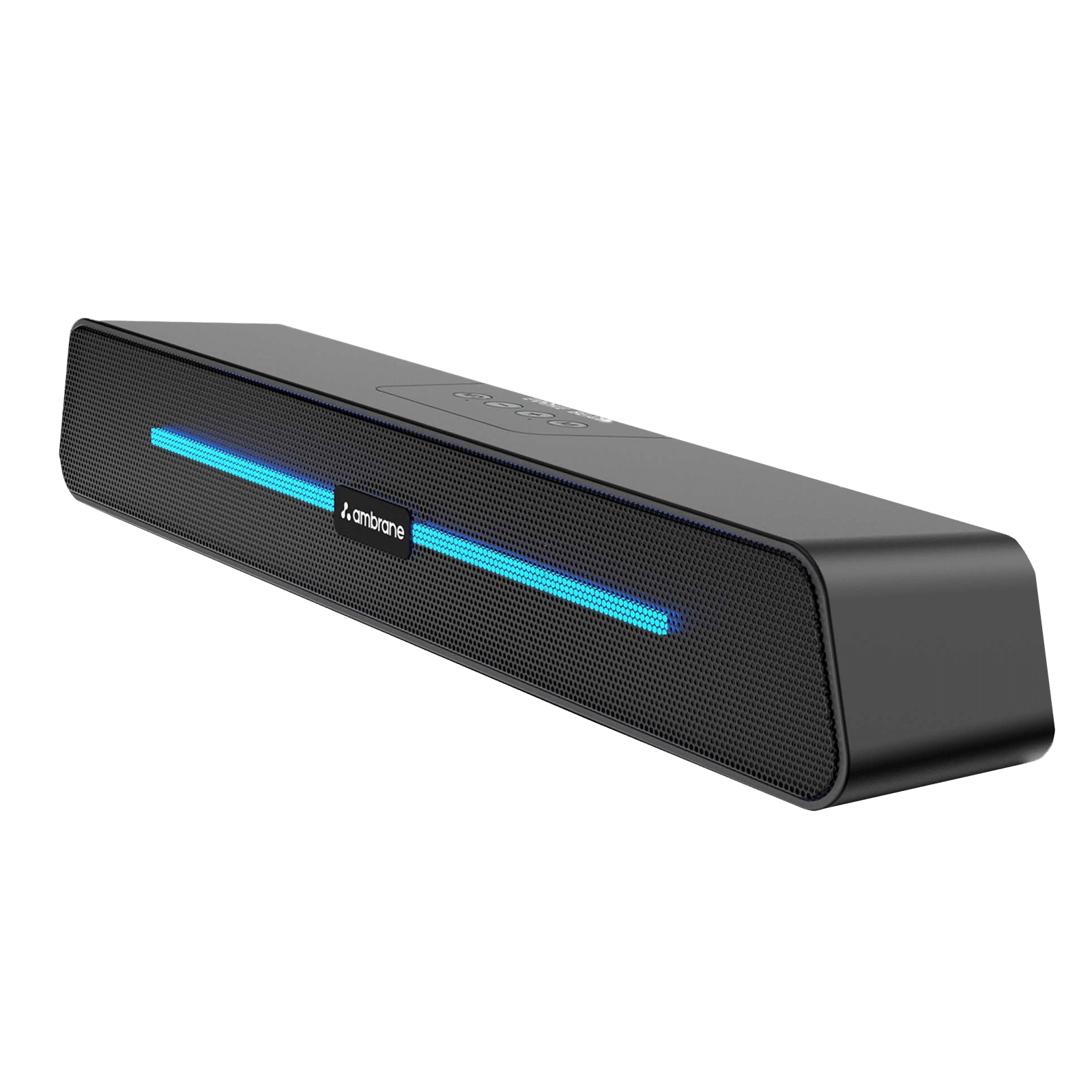 ambrane Evoke Beam 10W Bluetooth Soundbar (Stereo Sound, 2.0 Channel, Black)