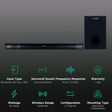 Croma 120W Bluetooth Soundbar with Remote (Surround Sound, 2.1 Channel, Black)_2